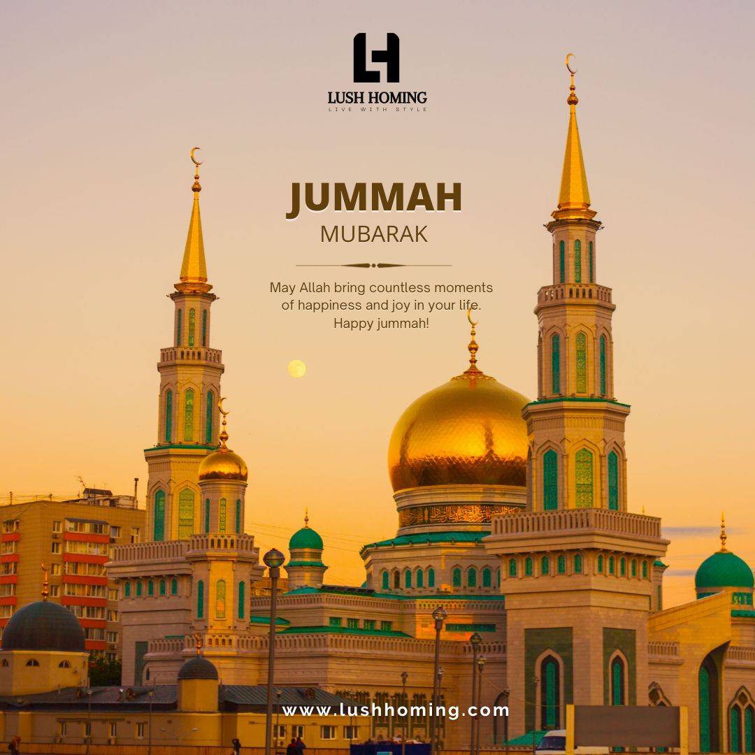 Remember to spread kindness and embrace the serenity of this sacred day. lushhoming.com #lushhoming #JummahMubarak #BlessedFriday #FridayVibes #IslamicBlessings #PeacefulHeart #GratitudeAttitude #PrayerfulDay