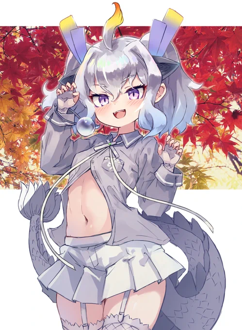 白龍サマのおガチャ歯とかお目つきとかお腹とかおみあしとかが #けものフレンズ 