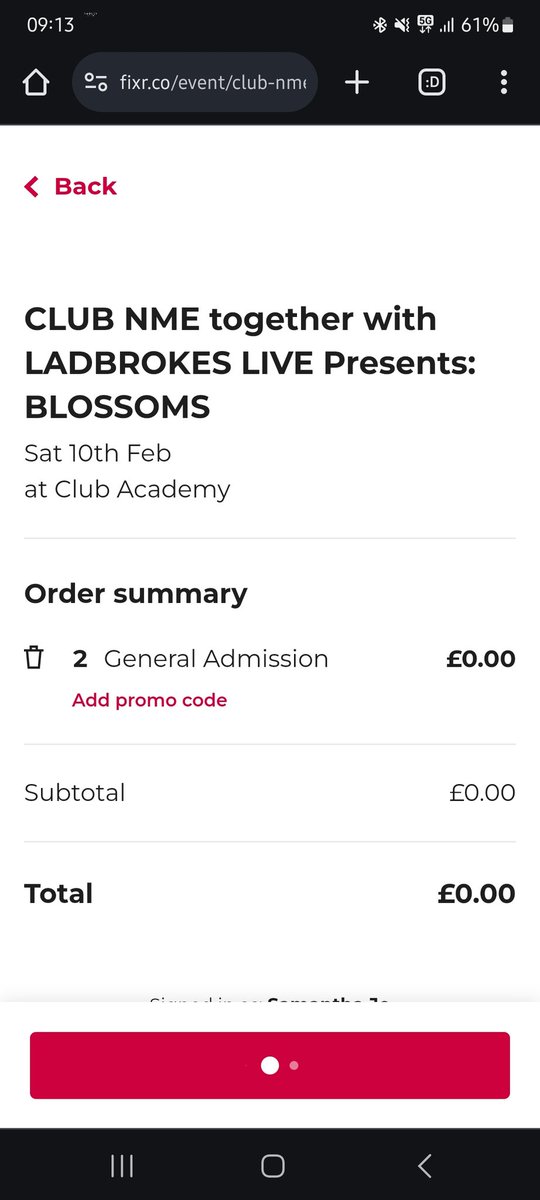 Literal arse of a website. Had my tickets! But website crashed and lost them.