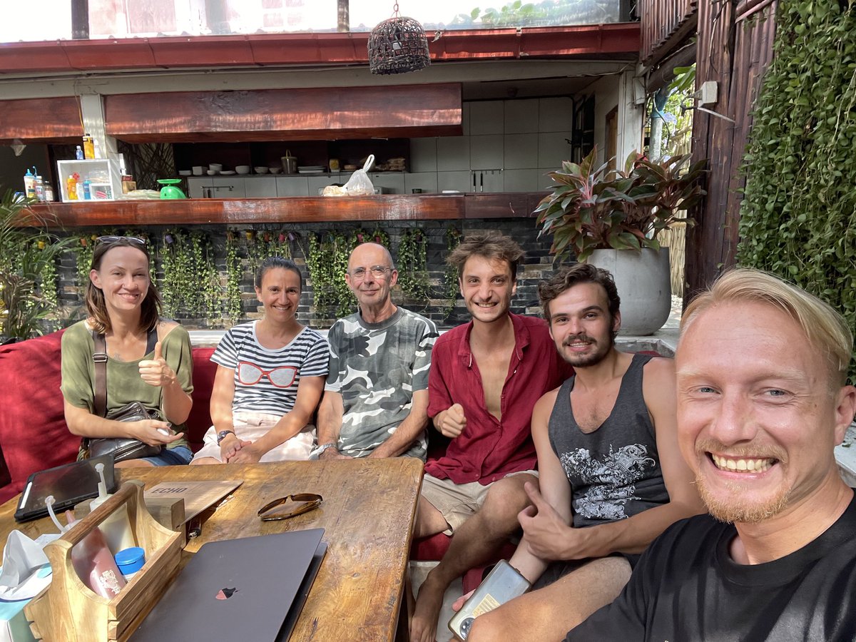 ReFiPhangan's tweet photo. Great collabs are coming!
Today we had productive meetup with #EcoThailand and our new friends: @yugopirate and the crew of volunteers with big mission to make Full Moon Party plastic free! 🧃🥫🥤♻️
We have exchanged ideas on that and on other issues, let’s see where it grows! https://t.co/AMe4fvG3I0