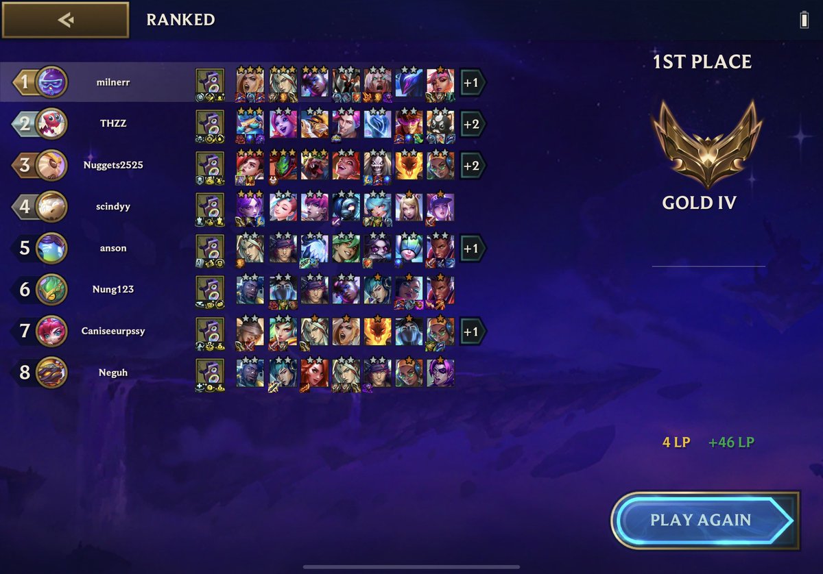 milnerr93's tweet photo. Proud moment - first time I’ve ever hit Gold in any Riot game! 

Loving this set! https://t.co/x9EAvxRDKI