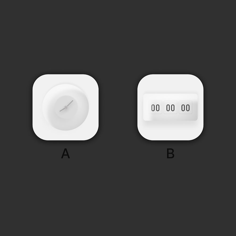 designassemble's tweet photo. Hi there 👋, which app icon best represents a simple time tracking app and why? https://t.co/9xdgjgVUMN