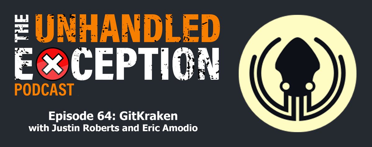 dracan's tweet photo. The next #UnhandledException podcast episode is now out! I was joined by @roarked and @eamodio to chat about the @GitKraken git client - including its features, and what it's been like developing a Git client.

We also chatted about the @gitlens vscode extension.

https://t.co/G3X9pJytXG #git #gitkraken
