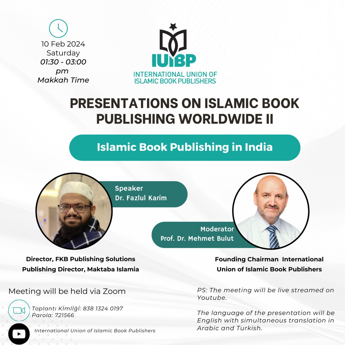 International Union of Islamic Book Publishers (@iuibpublishers) on Twitter photo 