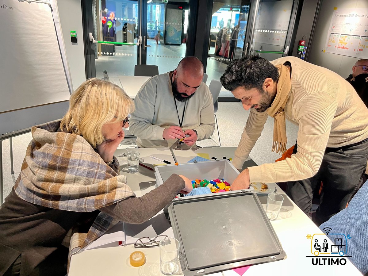 ULTIMO_project's tweet photo. 🚗 Exciting times at the ULTIMO hackathon! 35 participants from @Ruter departments brainstormed on challenges like accessibility, safety, and new services for #automatedvehicles. Fresh ideas emerged, like discreetly communicating with customer services for passenger safety. 🌐 https://t.co/pQrm4tJrwe