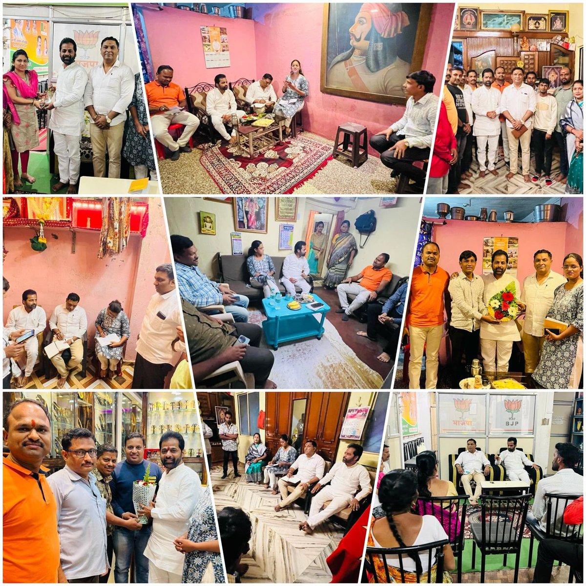 GayuarRaut's tweet photo. महाविजय 2024 अंतर्गत कोल्हापूर लोकसभा मतदारसंघातील, कोल्हापूर उत्तर विधानसभा येथील लक्ष्मीपुरी मंडलातील वॉरियर्स यांची भेट घेण्यात आली. तसेच नमो ॲप मधील विकसित भारत अँबेसिडरबाबत माहितीही देण्यात आली.
@Dev_Fadnavis 
@ChDadaPatil 
@cbawankule 
@mahes https://t.co/WpbDT3bfNI
