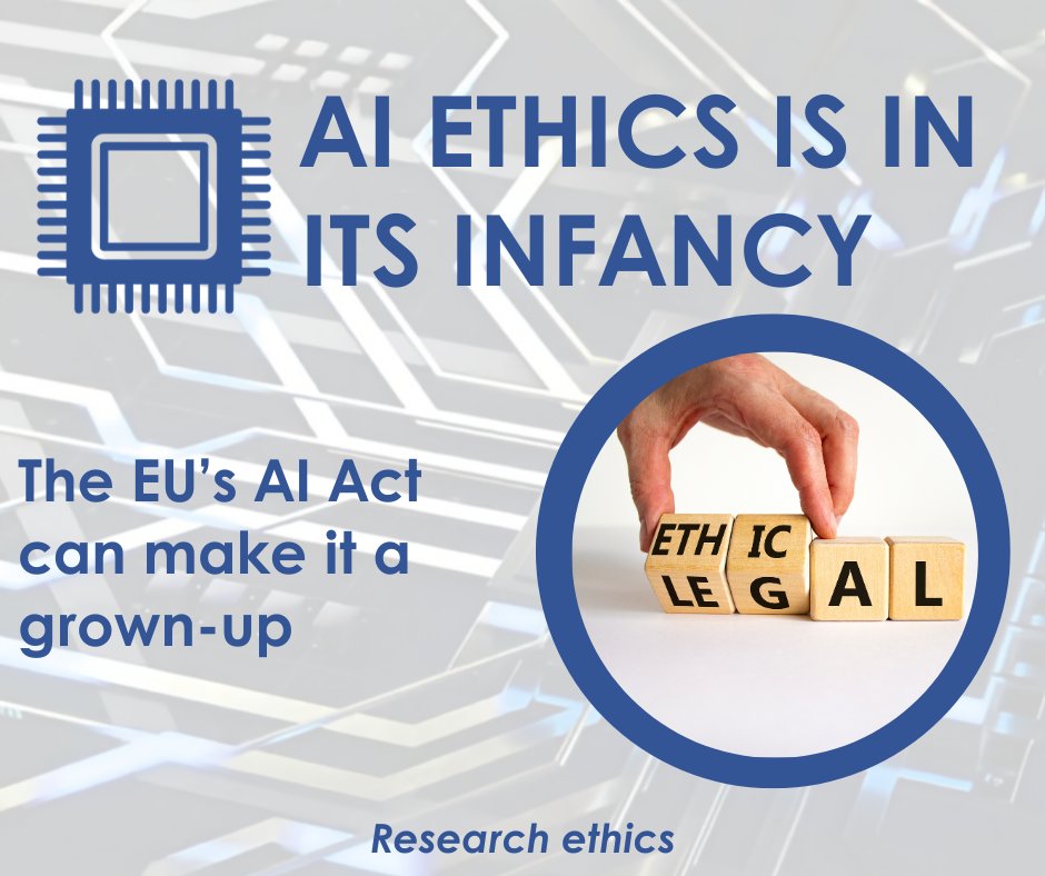 How could the EU #AI Act influence the research field and research ethics? Learn the principles behind the upcoming act and how research ethics committees can integrate them into their work, in a new open access paper from project member Anais Resseguier: doi.org/10.1177/174701…