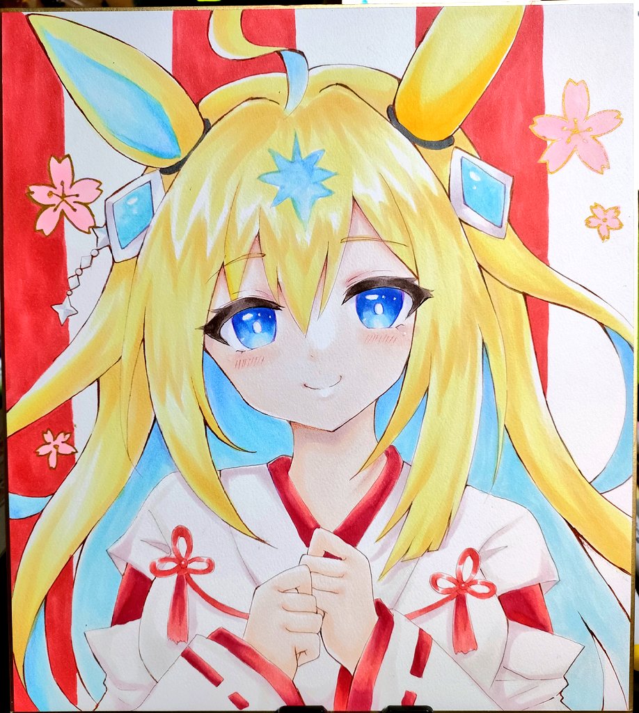 ウマ娘「巫女ネオユニちゃん #ウマ娘 」|てりむく🐦プリステ29R娘88フクキタル合同誌のイラスト