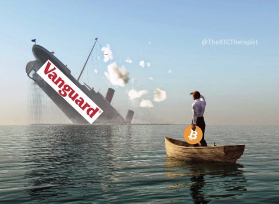 BitcoinArchive's tweet photo. Good morning to everybody except Vanguard. 

🚨Close your account! https://t.co/zl9fN7TmG2