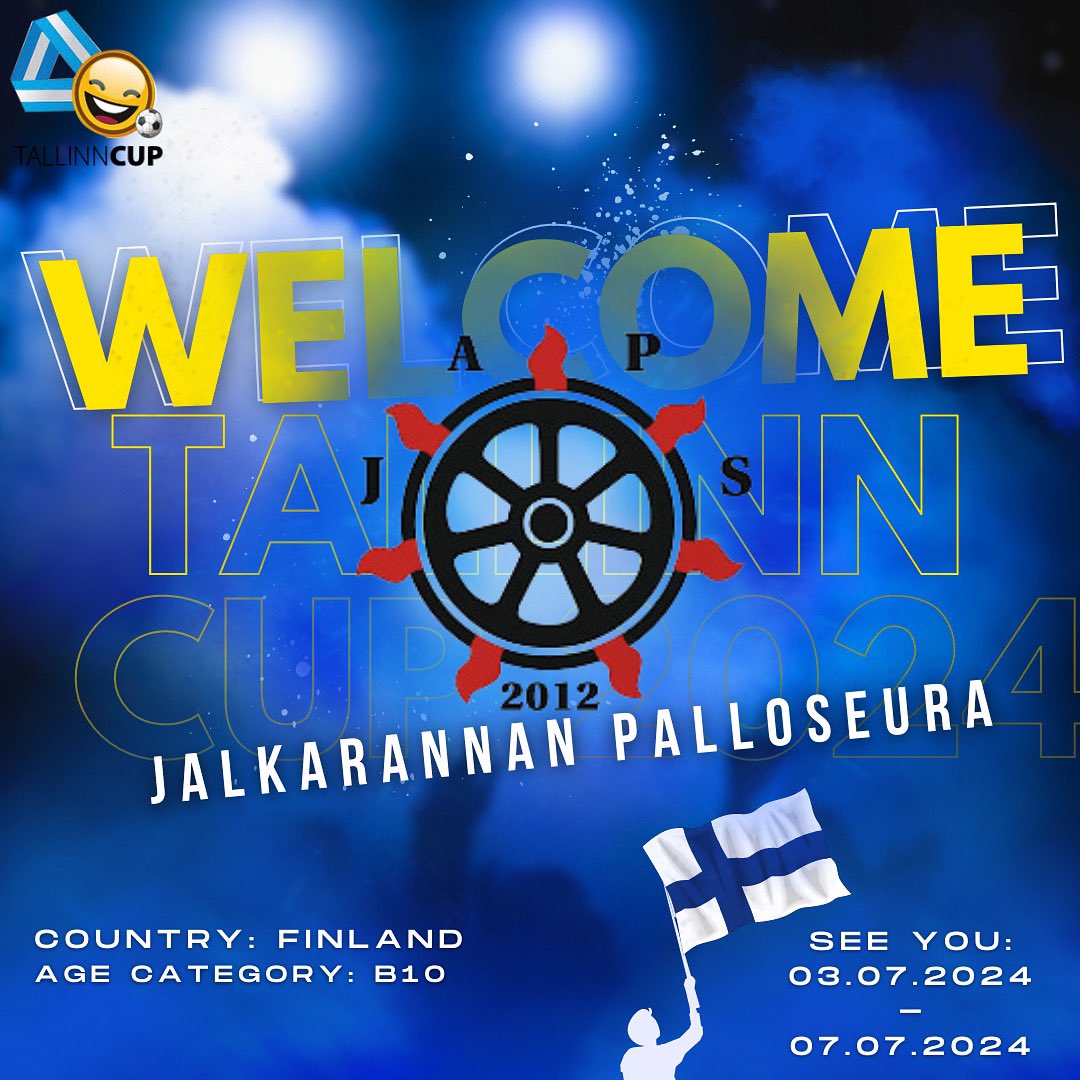 Meet our new participants! Jalkarannan Palloseura from Finland! Welcome to Tallinn Cup 2024 boys⚽️💪