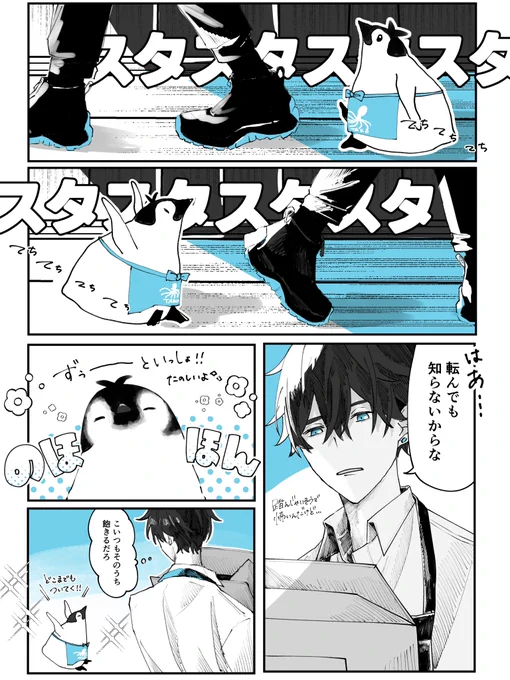 我慢できなかったくっつきペンペン🐧💦 