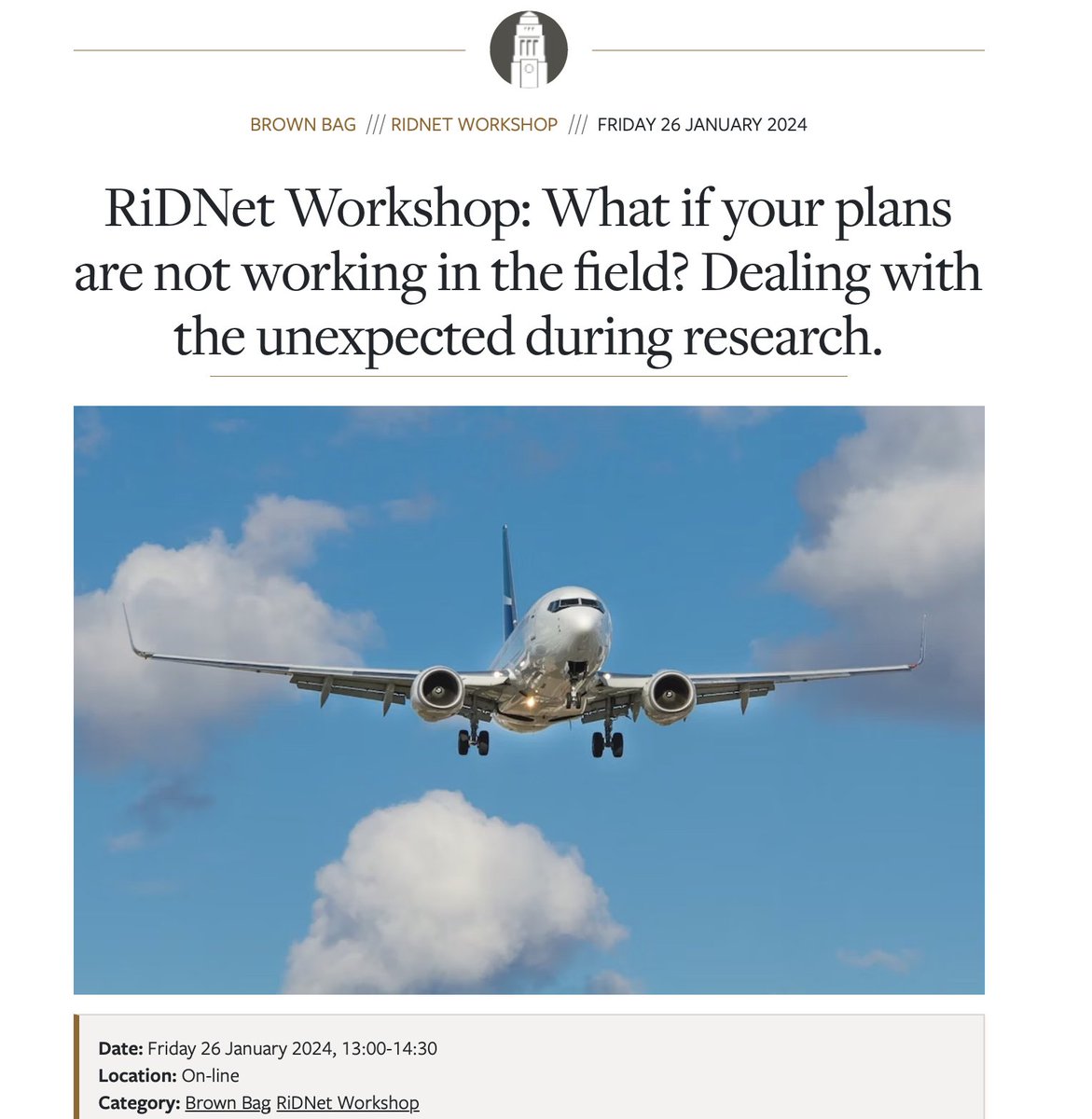 We are excited about our upcoming on-line RiDNet (Researchers in Development Network) workshop, taking place on Friday 26th January 13:00-14:30. To find out more information and to register please visit our website: cgd.leeds.ac.uk/events/ridnet-…