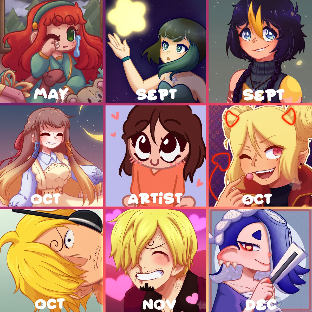 SlightArtist's tweet photo. oh right, i guess i can post my art vs artist thing here too.
skill-wise, i made very little progress in 2023.
let's shoot for the same this year cause change is scary
#artvsartist2023 #artsummary2023 https://t.co/jm1WjKTyuW