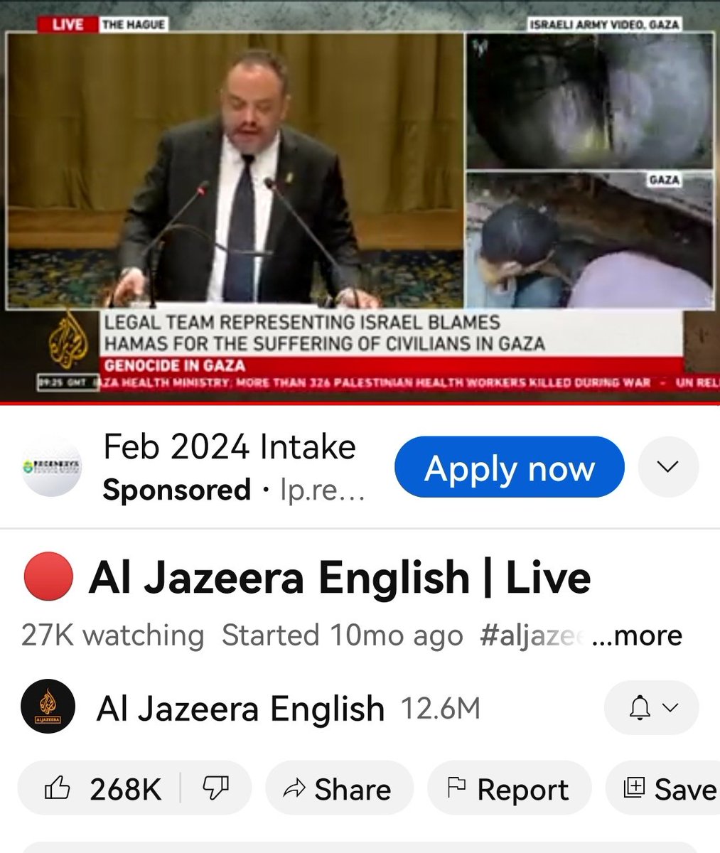 MuzieSndlovu's tweet photo. While Isreal is making their defense, Al Jazeera managed ro to squeeze videos of Gaza attacks via split screen 😭😭#InternationalCourtofJustice https://t.co/ZYFHoc9Gql
