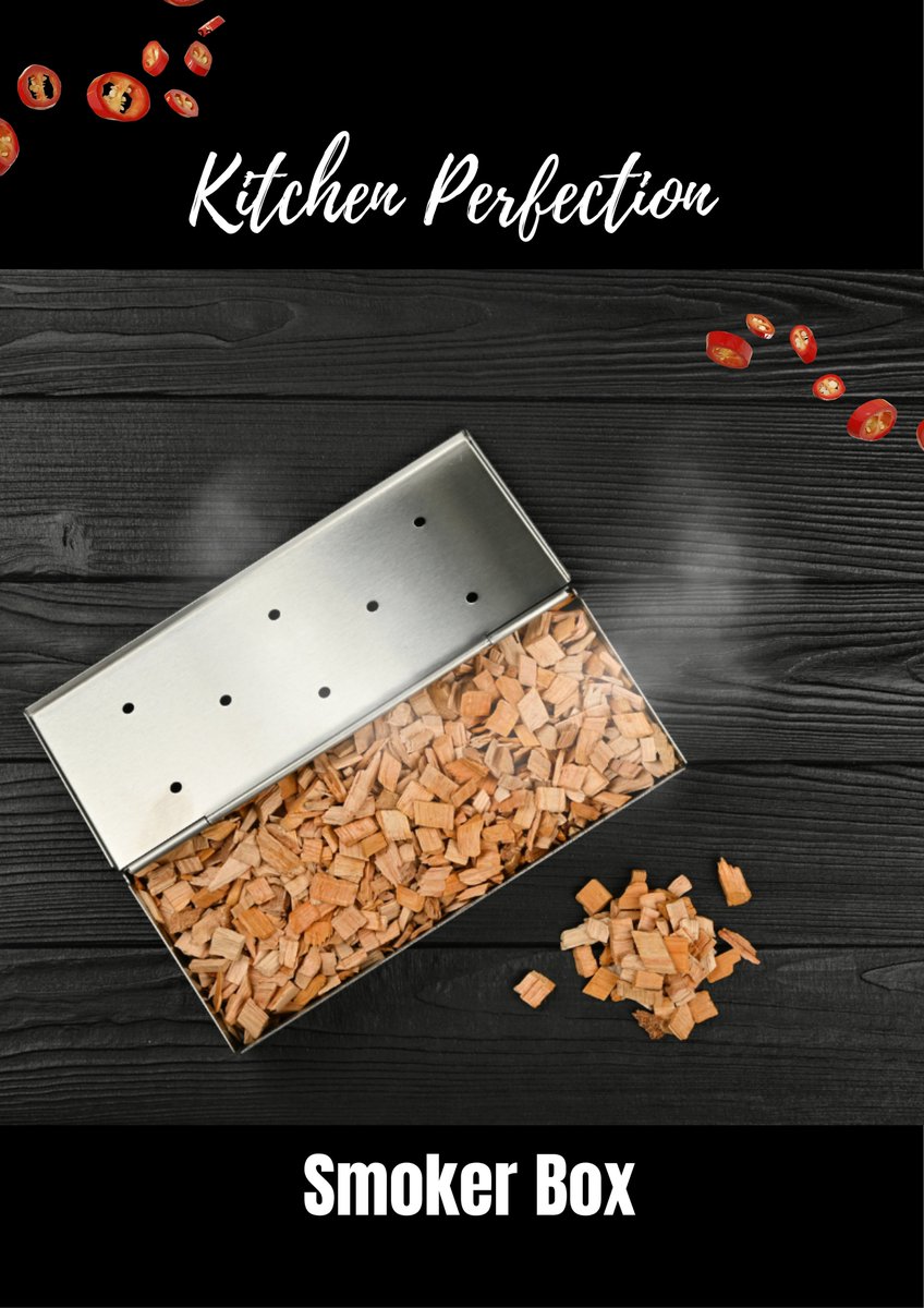 KitchenPerfmain's tweet photo. KitchenPerfection smoker box helps control the intensity of the smoke, allowing you to achieve the desired level of smokiness without overwhelming the flavors of your food. A simple yet effective way to achieve that authentic smoky taste without the need for a dedicated smoker! https://t.co/duh8Dur9I8