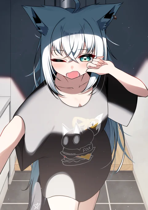 「ふぁ～い...」 #絵フブキ