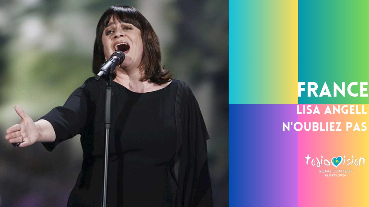 themelodysc's tweet photo. Lisa Angell won the french national selection and will represent France at the Todiavision Song Contest 2024 with her song "N'oubliez pas". France will perform in the second semifinal. https://t.co/Al3NPXnCBD