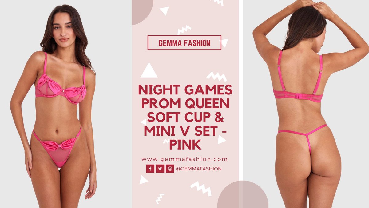 🌺 NIGHT GAMES PROM QUEEN SOFT CUP & MINI V SET - PINK 💮 Lingerie Outfit
▶️ sovrn.co/uzw8bvk

#lingerie #lingerieaddict #underwear #UnderwearBeauty #underwearforsale #lingeriefashion #intimates #onlineshopping #fridaynight #shoppingqueen #shoponline #giftforher #Amazing