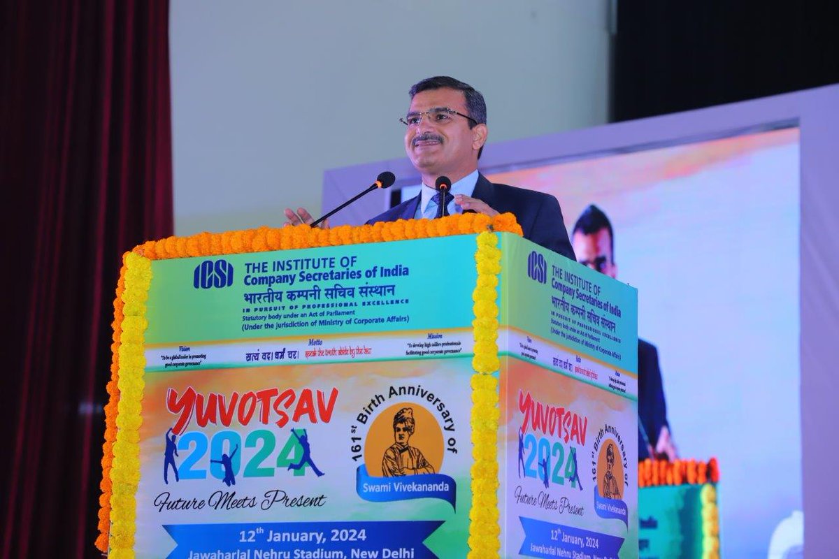Institute of Company Secretaries of India (ICSI) (@icsi_cs) on Twitter photo #Yuvotsav2024 Motivational Session by CS Ranjeet Pandey, Former President, The #ICSI & CS Ashish Garg Former President, The #ICSI <a href="/RanjeetPandeyCS/">CS Ranjeet Pandey</a> <a href="/ashishgargcs/">AshishGarg आशीष</a> #Yuvotsav2024 Motivational Session by CS Ranjeet Pandey, Former President, The #ICSI & CS Ashish Garg Former President, The #ICSI <a href="/RanjeetPandeyCS/">CS Ranjeet Pandey</a> <a href="/ashishgargcs/">AshishGarg आशीष</a>