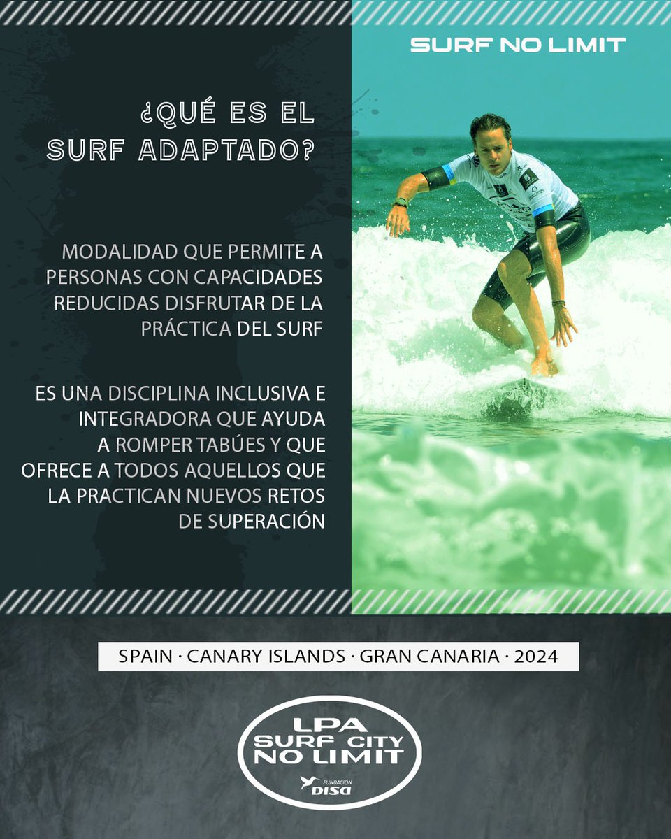 ¿Conoces el surf adaptado? 

#surfadaptado #adaptivesurfing #parasurfing #NoLimits