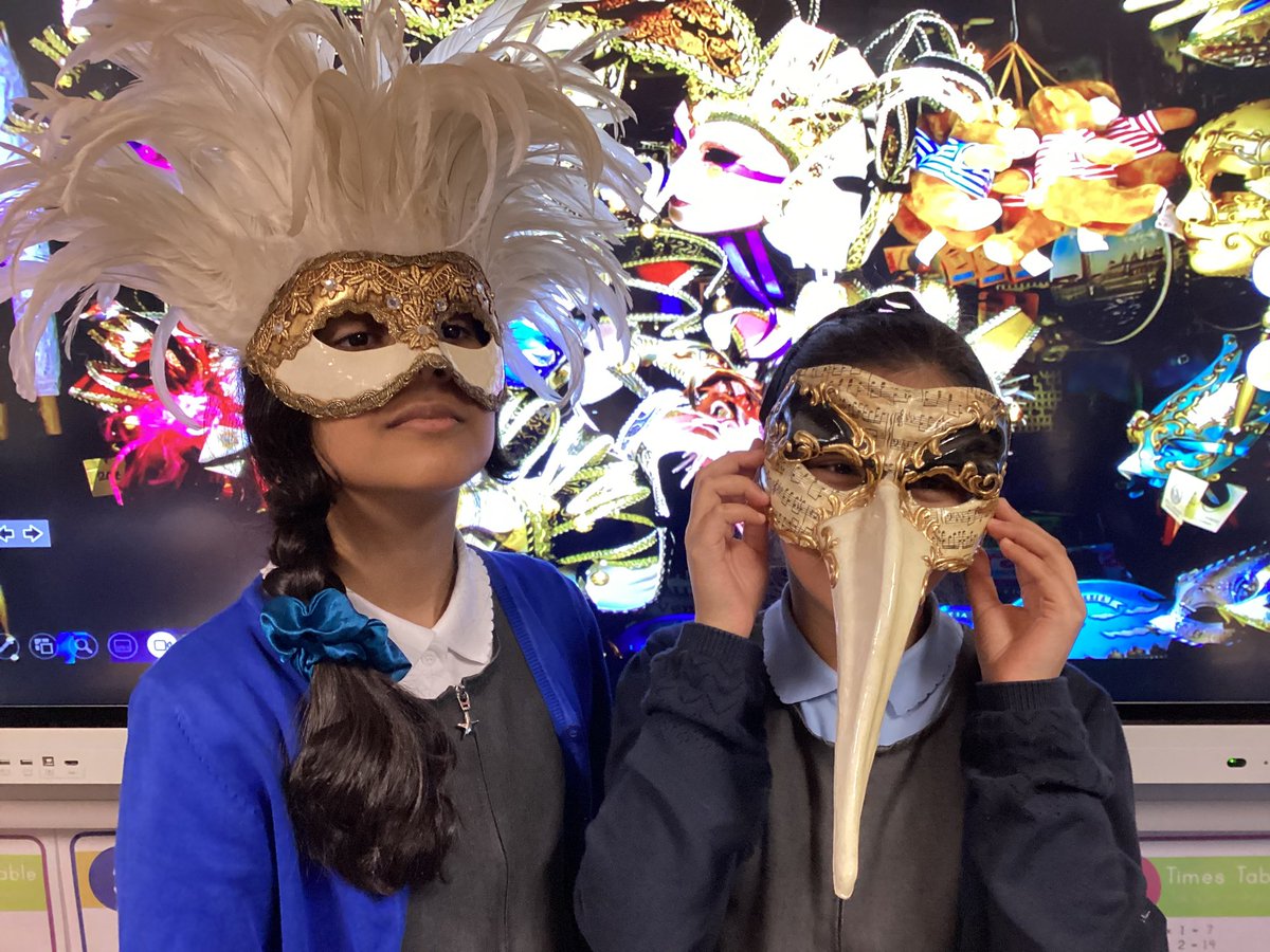 chadvaleprimary's tweet photo. #CVCutts #CVArts Busy in our mask making workshop!👺🤡😈 Guess who?! https://t.co/azGvIua17E