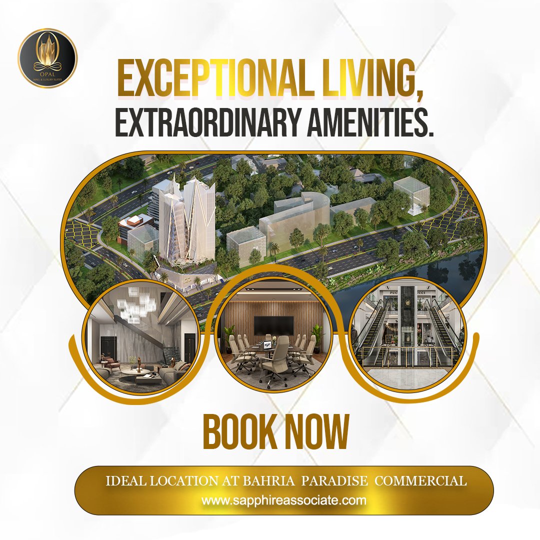 SapphireBuilder's tweet photo. https://t.co/DtRpqlRfi5
Experience exceptional living complemented by extraordinary amenities at Opal Mall, where luxury and comfort unite for an unparalleled lifestyle.
#Sapphirebuildersandassociates #opalmall #oakvista #Islamabad #Covid #USandUK #imammehdi #ZaynMalik #PAKvsNZ https://t.co/E5rssQmIoo