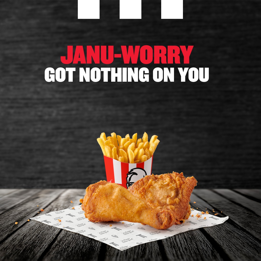 KFCinRwanda's tweet photo. Who says you can't treat yourself in Janu-worry? Our Streetwise 2 is not just delicious, but also budget-friendly! Call us now on +250789244860 to place your order.

#ItsFingerLickinGood https://t.co/47mos9h1rO