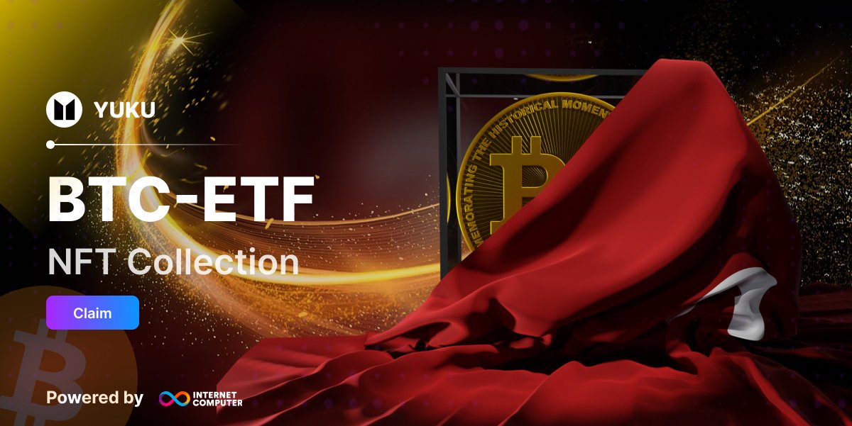 🤗It's finally here!

🏃‍♂️ Claim it now and position yourself for Yuku's upcoming Metaverse Space Airdrop!

Claim link 🔗: yuku.app/oat/18/claim/32

#ICP #BTC  #ETF #SEC