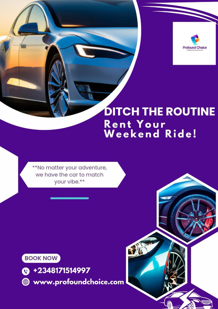 profoundchoice's tweet photo. Don't let the ordinary define your adventure. Rent your adventure and make it epic!

**Visit our website or call us today to book your perfect weekend ride.**

#weekendvibes #carrental #escapetheOrdinary # Adventureawaits #adventure #tours #travel #weekendgetaway https://t.co/WF5BoXe03G