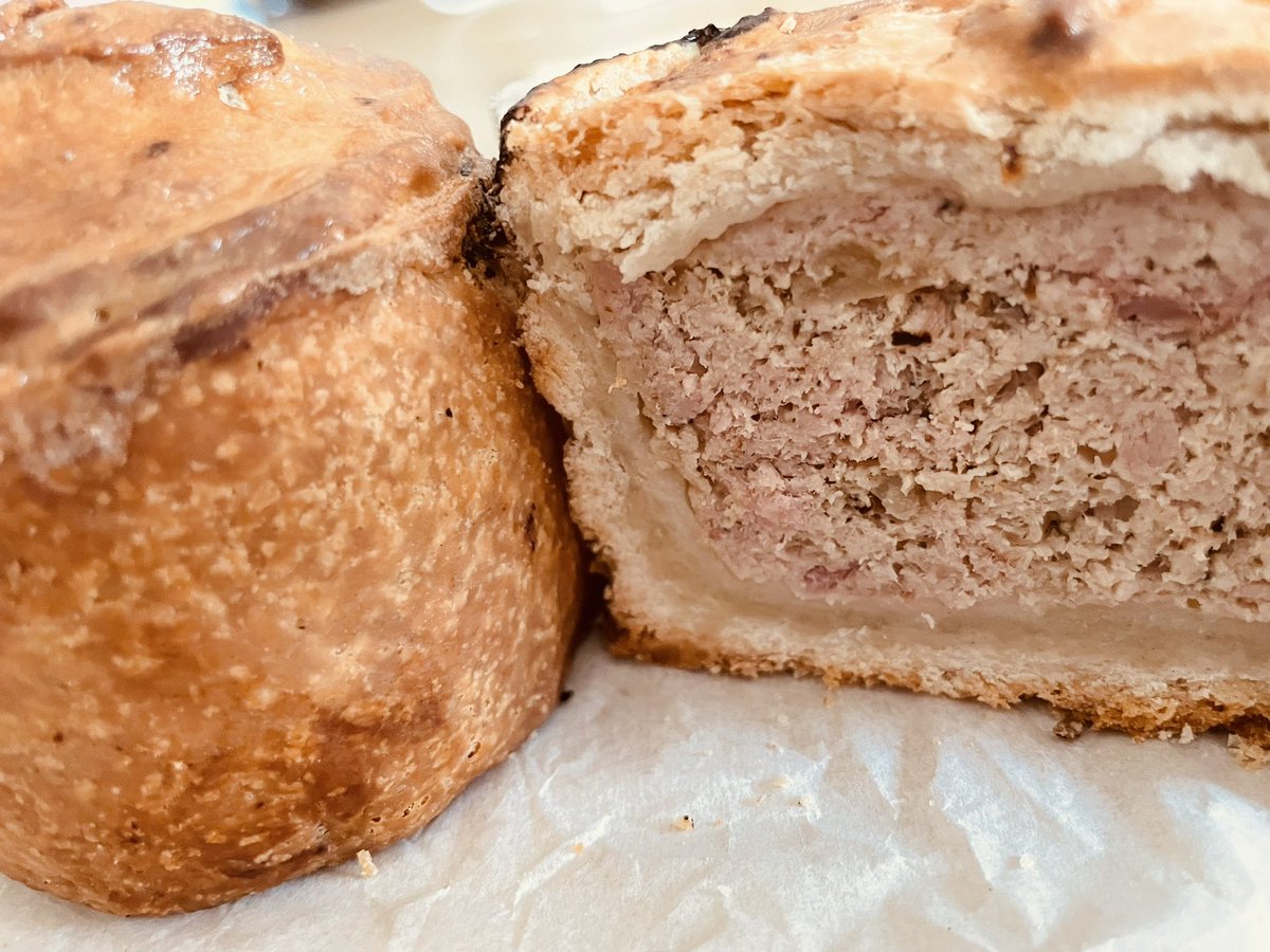 nice_pie1's tweet image. Our Nottinghamshire Pork Pie… filled with British Pork, Bramley Apples and Cropwell Bishop Stilton, encased in our Award Winning hot water crust pastry, baked until golden and injected with our own recipe bone stock jelly… invented by us for you to enjoy! 
#nicepie #nottingham