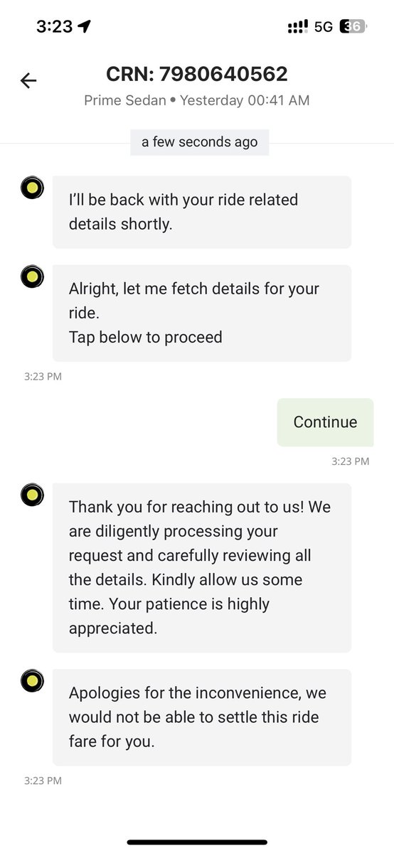 0911pradeep's tweet photo. @ola_supports @Ola_Mumbai @MUMBAIpoliceNo1 @jagograhak_jago @jagograhakjago @scamindia The response I get from your support platform is surreal I mean r they really meant for customer or just a BOT to consume time and energy of customers grievances @Olacabs @ola_supports . Scam a little more and get some money but fix this BOT. It doesn’t making anysense. https://t.co/esVcfUjjws