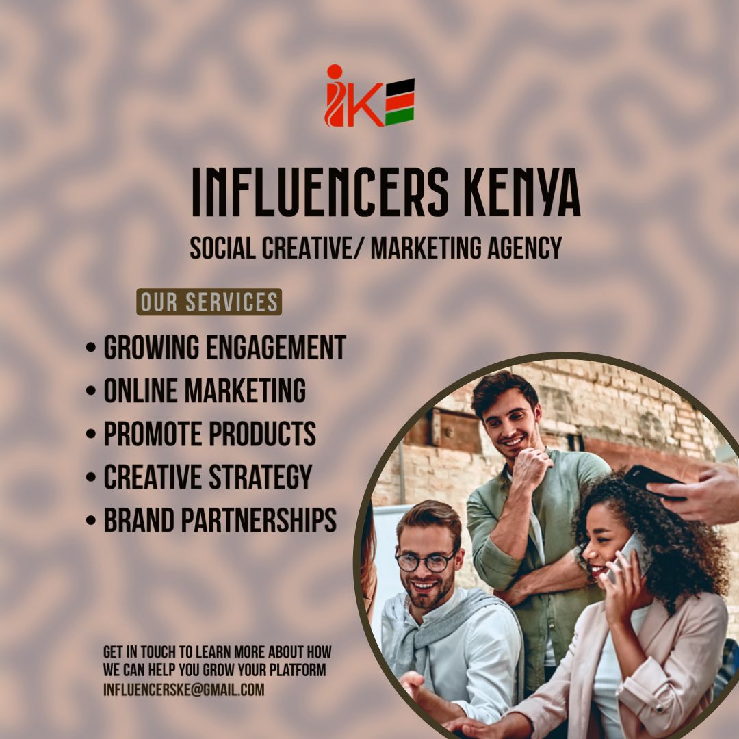 Looking to #elevateyourbrand ? 
@influencersKE will help you do that and more.
#Influencerske