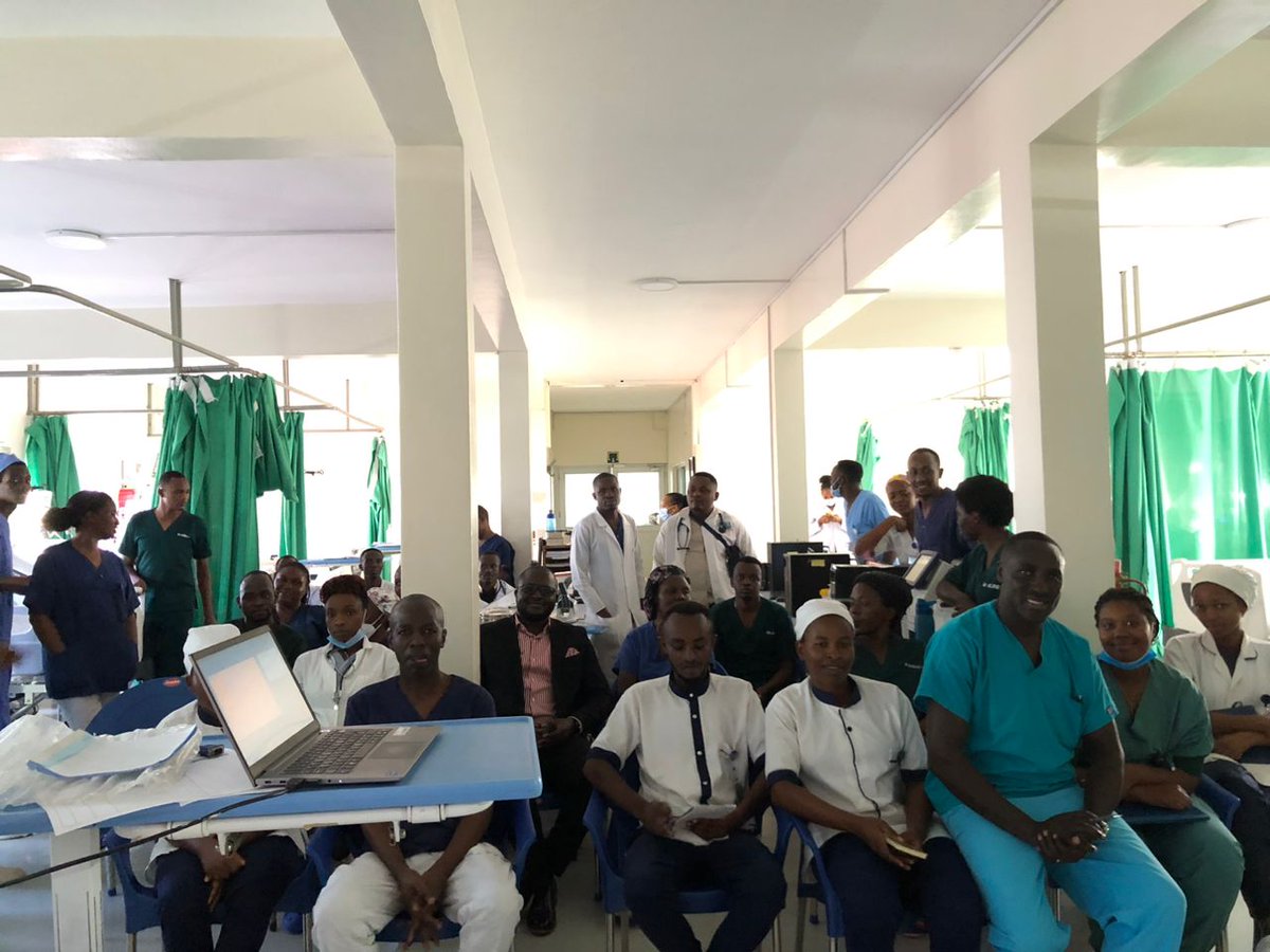 RafeefRwanda's tweet photo. Glimpses of Mechanical Ventilation &amp; Patient Monitoring CME that took place at CHUK by @Mindrayglobal application specialist, Mr. Rodgers Nyangeri
#rafeef #mindray #ventilators #patientmonitor #endusersupport #empowerment #icu #healthcare #rwanda https://t.co/NmfFnEDtLx