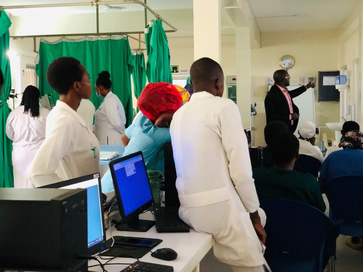 RafeefRwanda's tweet photo. Glimpses of Mechanical Ventilation &amp; Patient Monitoring CME that took place at CHUK by @Mindrayglobal application specialist, Mr. Rodgers Nyangeri
#rafeef #mindray #ventilators #patientmonitor #endusersupport #empowerment #icu #healthcare #rwanda https://t.co/NmfFnEDtLx