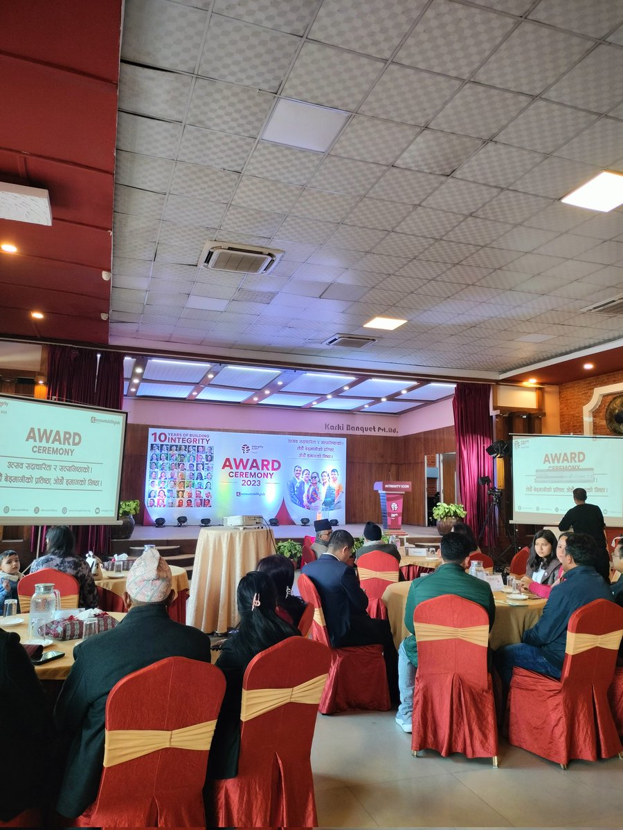 accountlabnp's tweet photo. Here we go! All set to start our 10th season of Integrity Icon. A decade of building Integrity Ecosystem in Nepal!
#IntegrityIcon #10yearsofbuildingIntegrity #IntegrityMatters #YearofIntegrity https://t.co/2NbntkXIv7