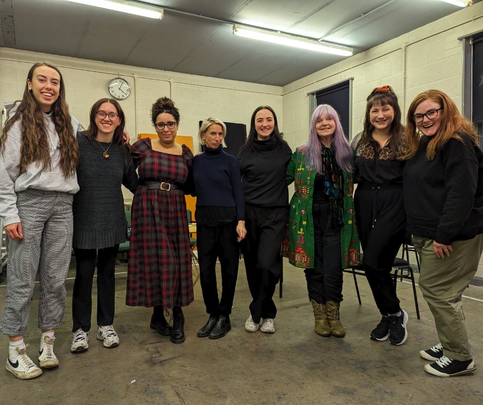NPtheatre's tweet photo. Today is the second of 3 script development days for one of our #OpenPitch participants, Susie Brighouse✍️
Set in the 60s and 80s, 'Black Diamond Dancers' follows a group of female friends in a jive club with the backdrop of the miner's strike and political tensions at the time. https://t.co/fSvQutFSkd