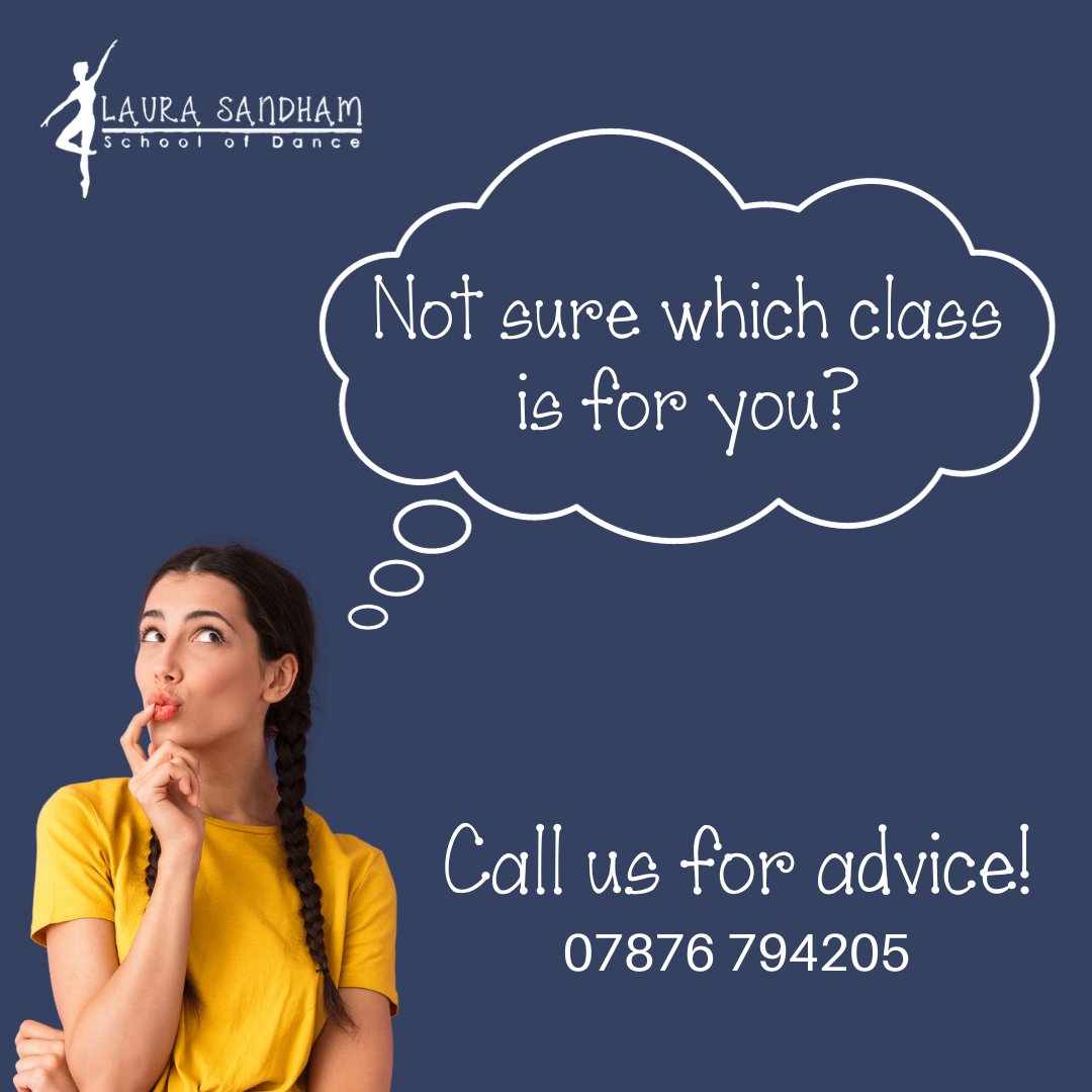 LSSchoolOfDance's tweet image. Not sure which class to choose from? 🤔

Call us for advice on what can fit best for you!
📞07876 794205
-
-
#LauraSandhamSchoolOfDance #DanceClassesForKids #DanceClasses #Morecambe #MorecambeBay #Lancaster