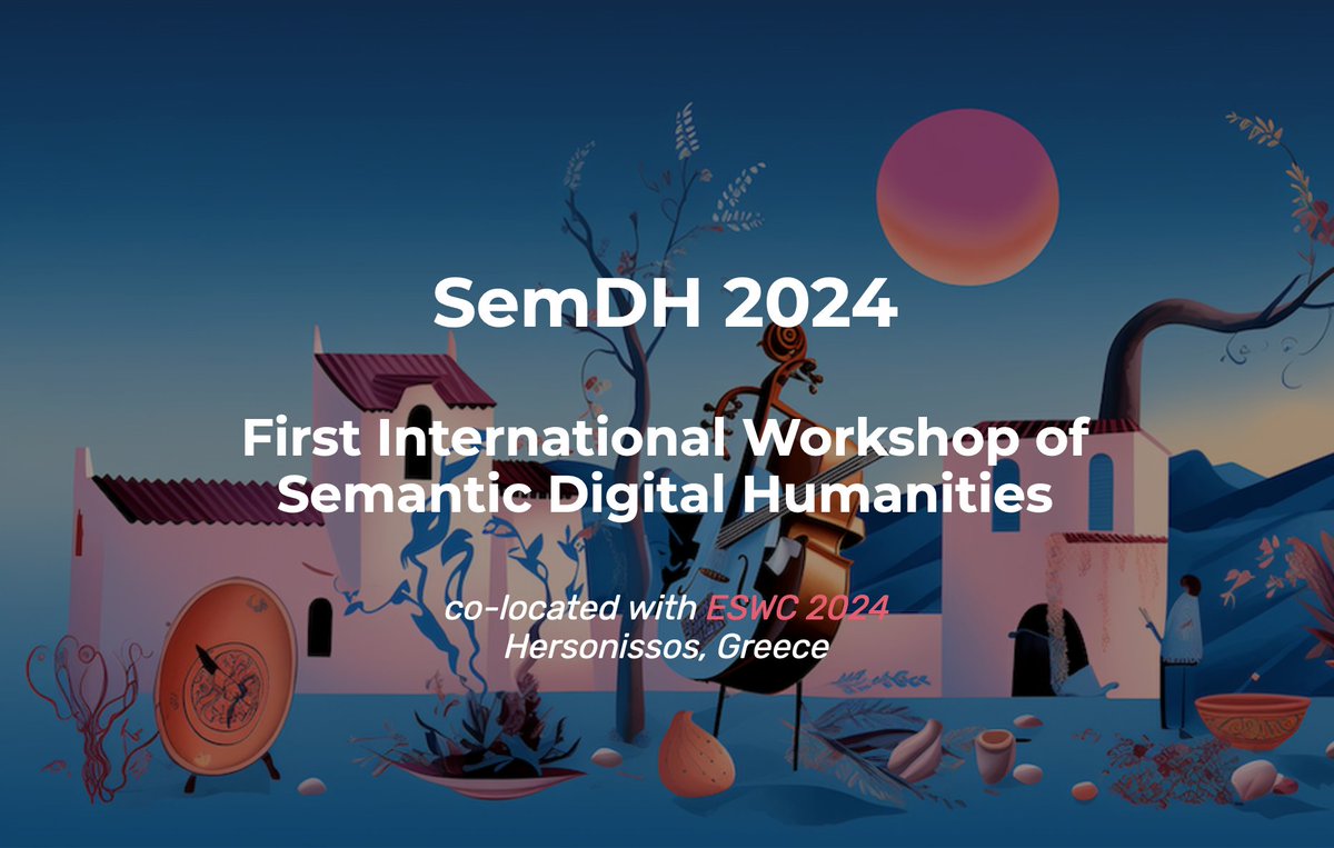 Dear <a href="/DHdKonferenz/">DHd2024</a> community, we are organizing the  Workshop of Semantic Digital Humanities <a href="/SemDHWorkshop/">SemDH Workshop</a> to bridge the gap between tech solutions &amp; humanities’ needs. We invite short/full papers and panel proposals. Deadline: March 7 semdh.github.io
#spreadtheword #DH