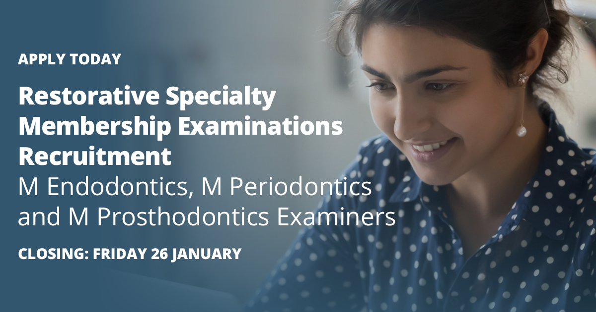 rcpsglasgow's tweet photo. We’re currently looking for Dental examiners for Orthodontics, Endodontics, Periodontics and Prosthodontics. The closing date is 26 Jan. Find out more and apply through:

Orthodontics: https://t.co/DYbI7NlczQ

Endodontics, Periodontics and Prosthodontics: https://t.co/I8bGPAbPIo https://t.co/xqhyPO8Vf4