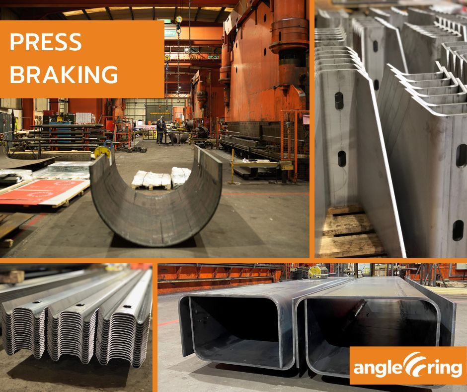AngleRingCo's tweet photo. Experience precision & flexibility with our 1200-tonne #pressbrake! From 10m lengths to bespoke shapes like Hexagonal, Octagonal, or Triangular sections, we cater to unique specifications in #structuralsteel. Contact us for #pressbraking & #forming services: +44 (0)121 557 7241 https://t.co/R4k9rWxQ4s