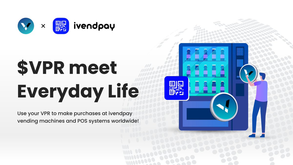 🚀 Breaking News: #VaporWallet ($VPR) and @ivendpay have teamed up to revolutionize global cryptocurrency payments. With $VPR now available on top exchanges and integrated into Ivendpay's payment system, users can make seamless everyday purchases, such as coffee or snacks,
