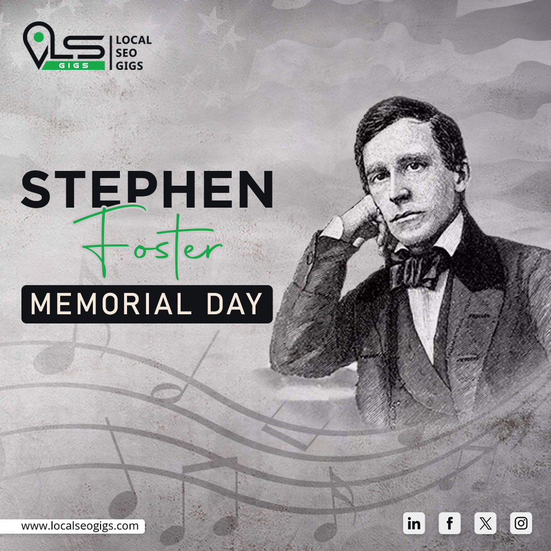 localseogigs's tweet photo. Happy Stephen Foster Memorial Day!

Dive into the melodies of the past, just like we tune into elevating your business at LSG with top-notch Local SEO services.

Let's make your online presence sing!

#StephenFosterMemorialDay #localseo #localseogigs #localseonyc #NewYork #NYC https://t.co/XWa97TnB0B