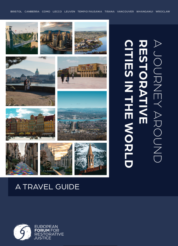 📣 Happening today! 🙋 You can still register to get the link for tonight’s lunch event and the ‘travel guide’: “A journey around restorative cities in the world” 👉🏽 12 January, 5 pm CET, online 👉🏽 euforumrj.org/en/events/laun… #restorativecites #restorativejustice #travelguide