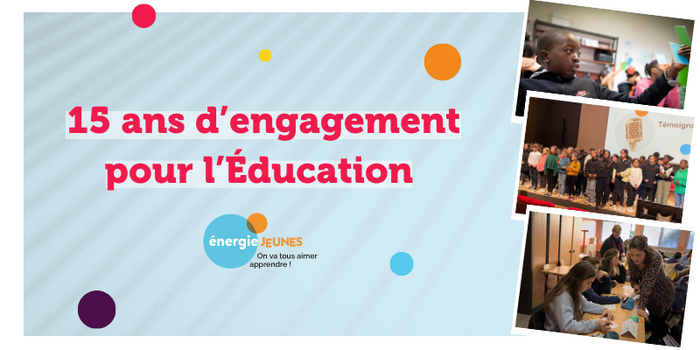 Cette année, nous célébrons les 15 ans d'Energie Jeunes ! 🥳 C'est 15 ans d'engagement pour l'#éducation qui continuent de redonner l'envie d'aimer apprendre à des centaines de milliers d'élèves ! energiejeunes.fr/notre-action/#… 

#motivationscolaire #coopération #egalitedeschances