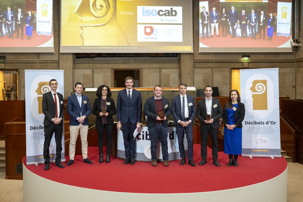 ✨ Décibels d'or 2024 ✨
Dans la catégorie Matériaux acoustiques et systèmes constructifs, la Société de Profilage du Poitou (SPP) est lauréate pour son montant ID4 (ossature métallique). Les primés sont 4Silence et <a href="/Isocabnv/">Isocab NV</a> by Kingspan. Bravo à tous 👐

#decibelsdor