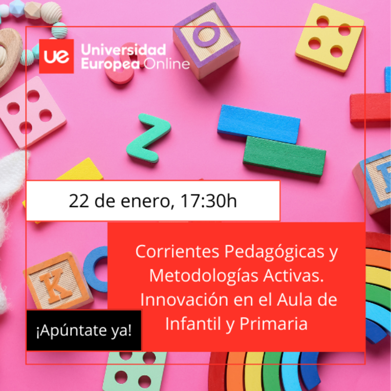 UEuropeaOnline's tweet photo. #Masterclass - #InnovaciónEducativa en el ámbito de la Educación Infantil y Primaria 📆 Lunes 22 ⏱️ 5:30pm (CET).

🗣️@AboudGhada, coordinadora del grado en Educación Infantil, nominada a mejor docente de España 2023 por los Premios Educa Abanca.

¡Apúntate aquí y #VeMásAllá! 👇🏻