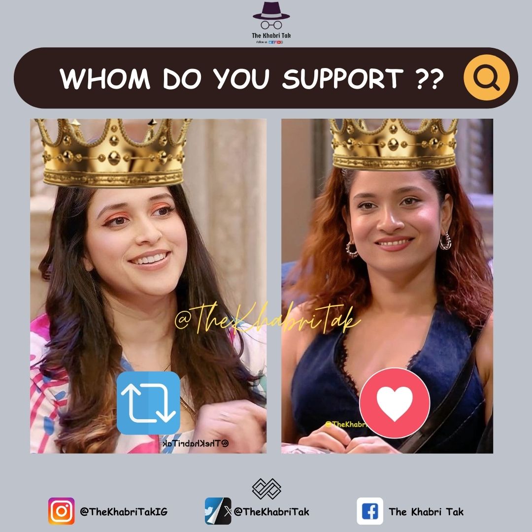 TheKhabriTak's tweet photo. The Top 2 Females of #BiggBoss17 !!!!

Who will win #BB17 ??

- Retweet : #MannaraChopra 
- Like : #AnkitaLokhande 

Comment - Your favourite 
#BiggBoss https://t.co/0Ccr9cAUiW