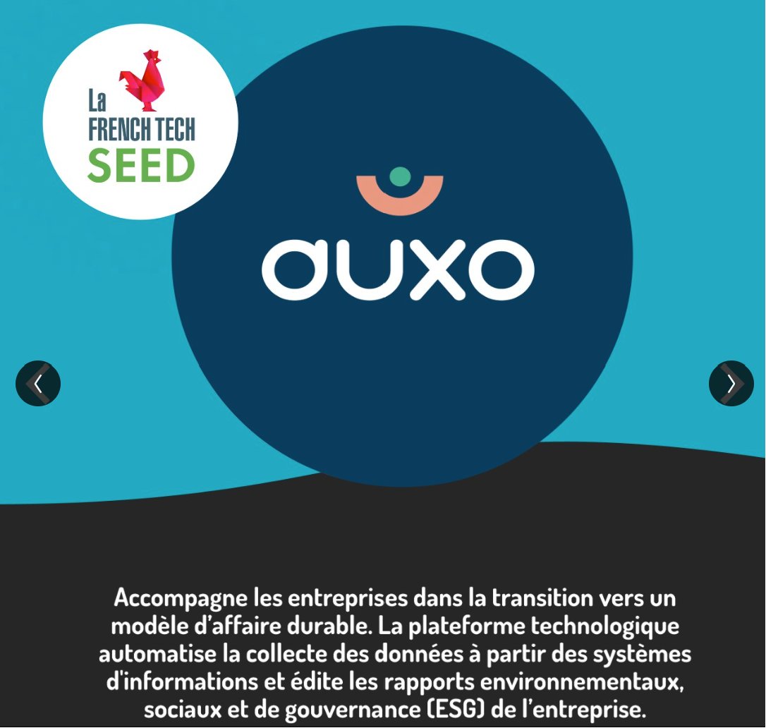 HUB612's tweet photo. La #startup AUXO accompagnée par Le HUB612 décroche le label #FrenchTechSeed @Bpifrance @poussatlys. AUXO développe une plateforme intégrée pour permettre aux entreprises de piloter les données #extrafinancières et leur transition durable. https://t.co/iEfO7cxRDs