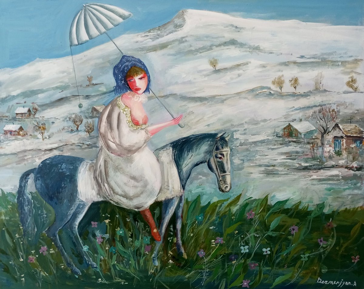 Searching for Magic | 2024 | oil on canvas | 100x80cm #oiloncanvas #artforsale #Armenia #Yerevan
#art #painting #ArtistOnTwitter