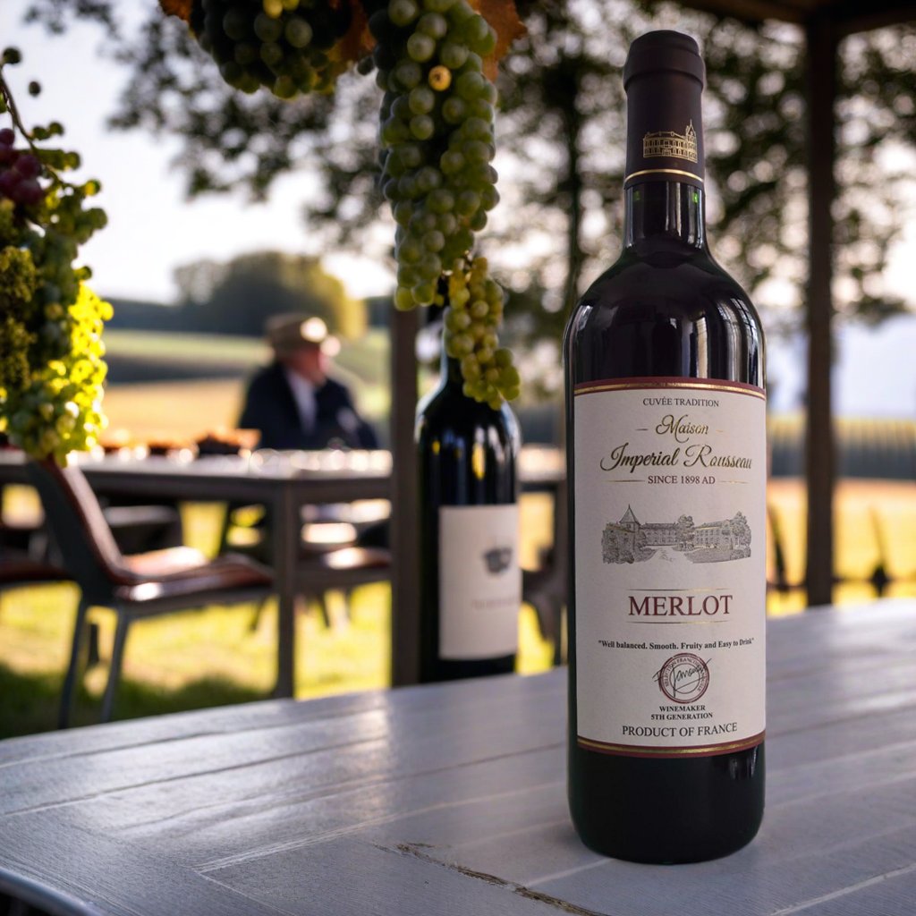 ImperiaRousseau's tweet photo. Maison Imperial Rousseau Merlot 
Since 1898
#wine #winelover #merlot #RedWine #maisonimperial #maisonimperialrousseau #imperialrousseau #France #frenchwine #Food #winepics https://t.co/8Lc8zp5XVc